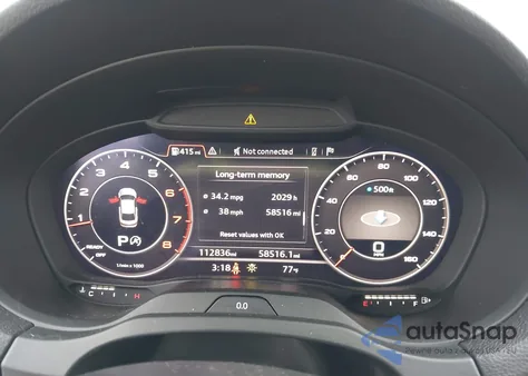 2018 Audi A3 2.0T Premium/2.0T Tech Premium из США, поврежденный, VIN WAUGUGFF0J1027957